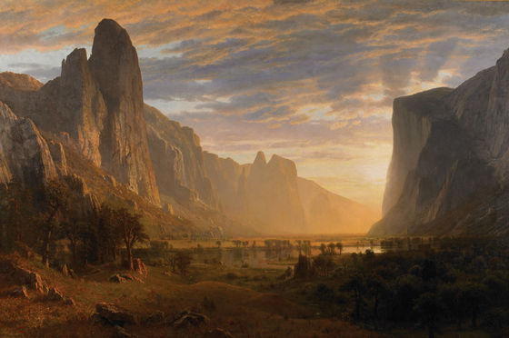 Albert Bierstadt, <i>Looking Down Yosemite Valley</i> (1865)