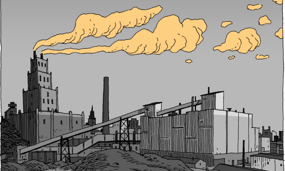 A Dad Cartoonist Travels into Factory Life